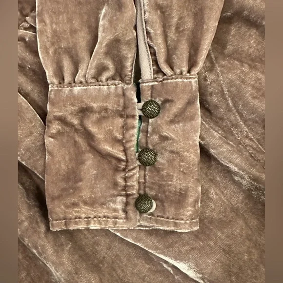 Anthropologie Holding Horses Crushed Velvet Dress, Size XXSP. - Picture 6 of 13